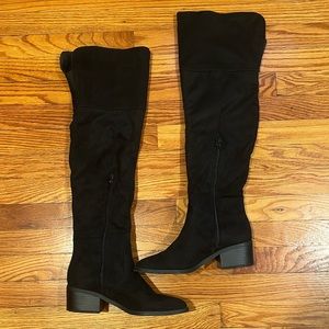 Express Over the Knee Suede Boots